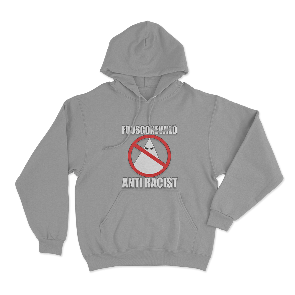 Anti-Racist Unisex Hoodie Grey Anti Racist Unisex Hoodie Grey