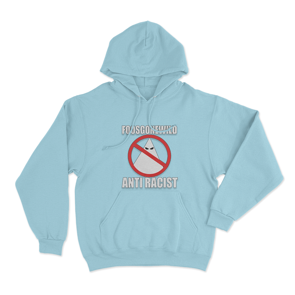 Anti-Racist Unisex Hoodie Sky Blue Anti Racist Unisex Hoodie Sky Blue