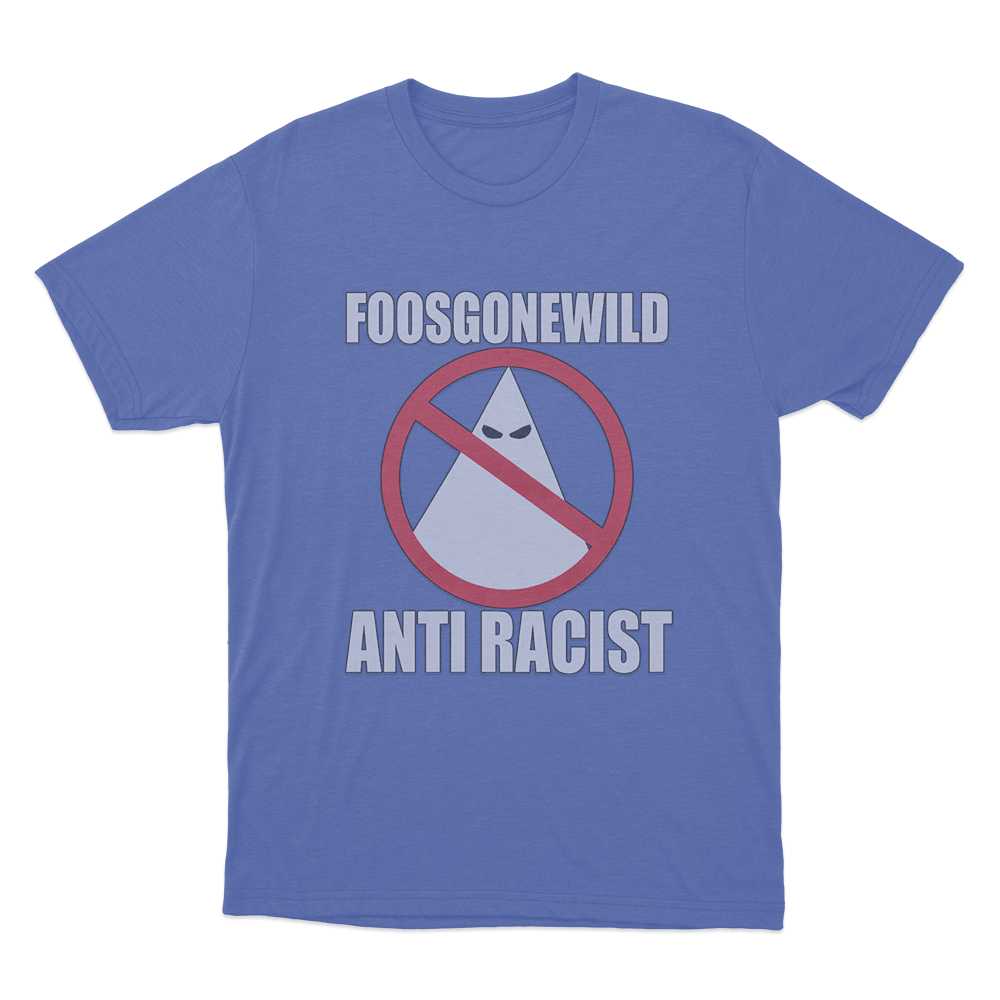 Anti-Racist Unisex T Shirt Blue Anti Racist Unisex T Shirt Blue