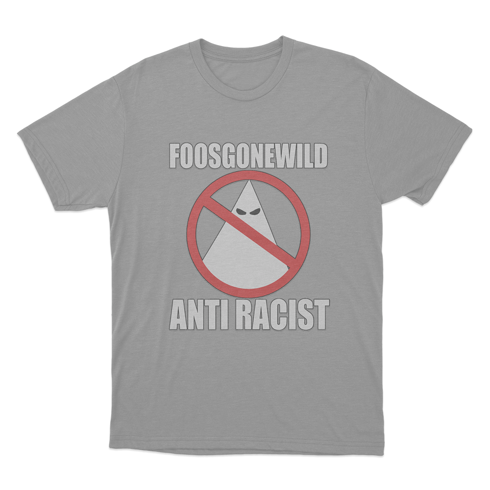 Anti-Racist Unisex T Shirt Grey Anti Racist Unisex T Shirt Grey