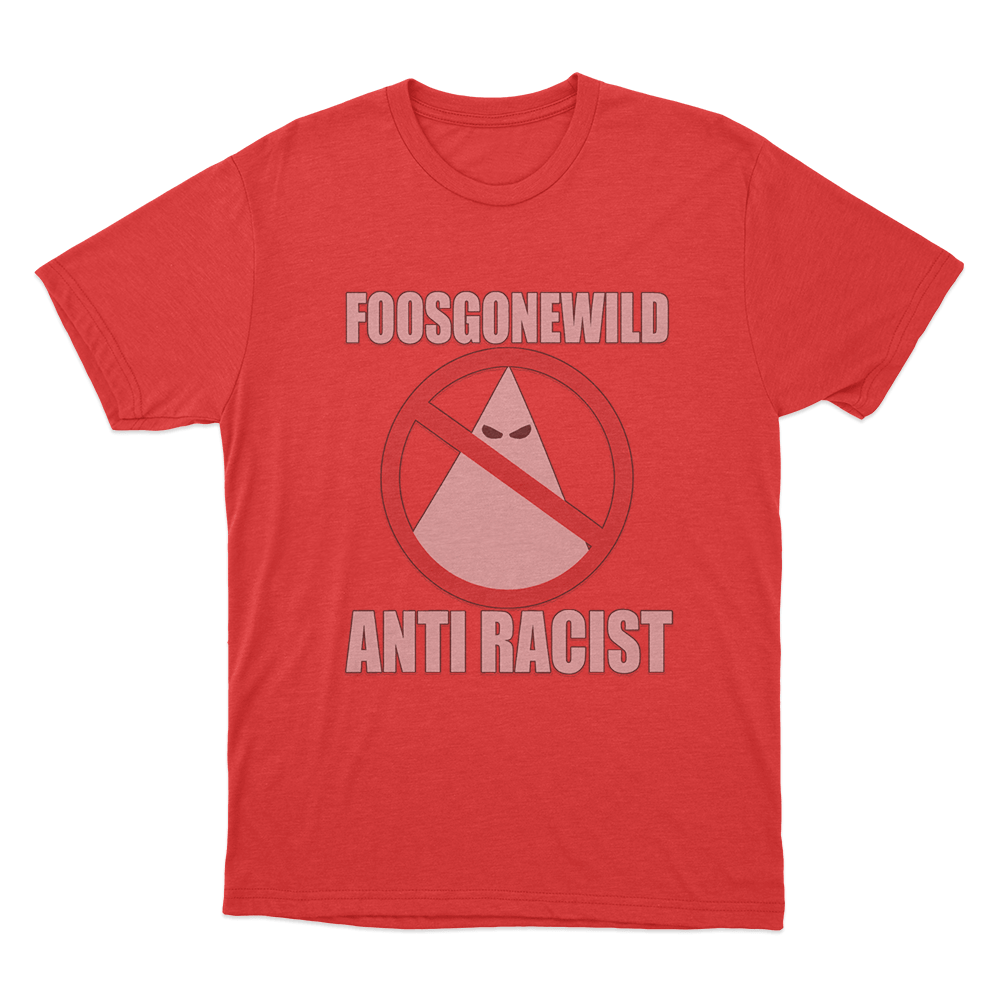 Anti-Racist Unisex T Shirt Red Anti Racist Unisex T Shirt Red