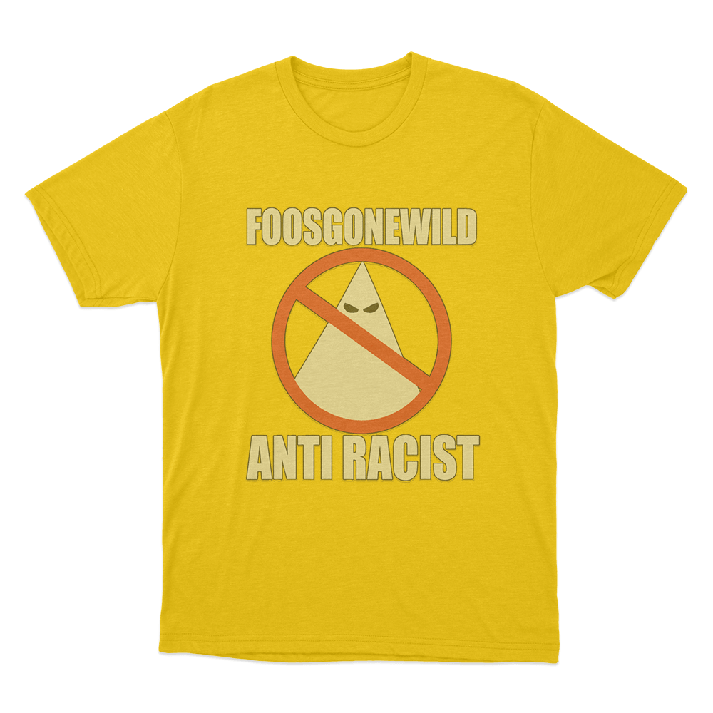 Anti-Racist Unisex T Shirt Yellow Anti Racist Unisex T Shirt Yellow