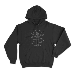 Foos Get Paper Unisex Hoodie Black