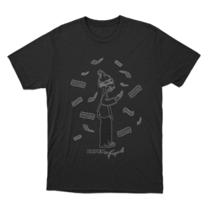 Foos Get Paper Unisex T Shirt Black