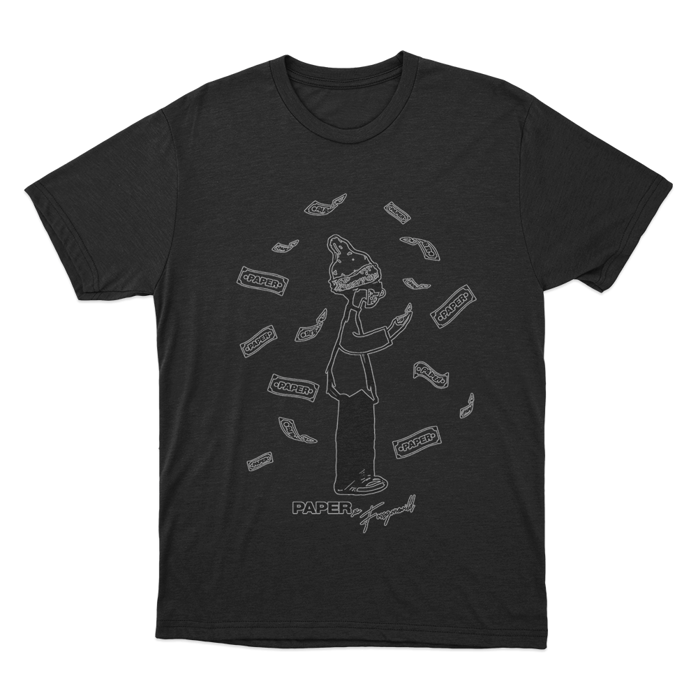 Foos Get Paper Unisex T Shirt Black Foos Get Paper Unisex T Shirt Black