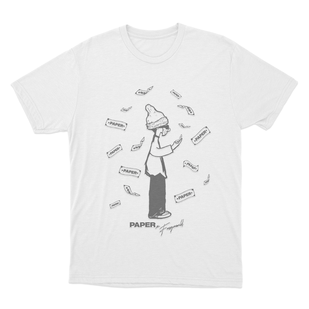 Foos Get Paper Unisex T Shirt White Foos Get Paper Unisex T Shirt White